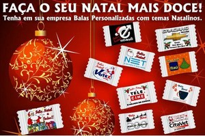 Bala personalizada natal