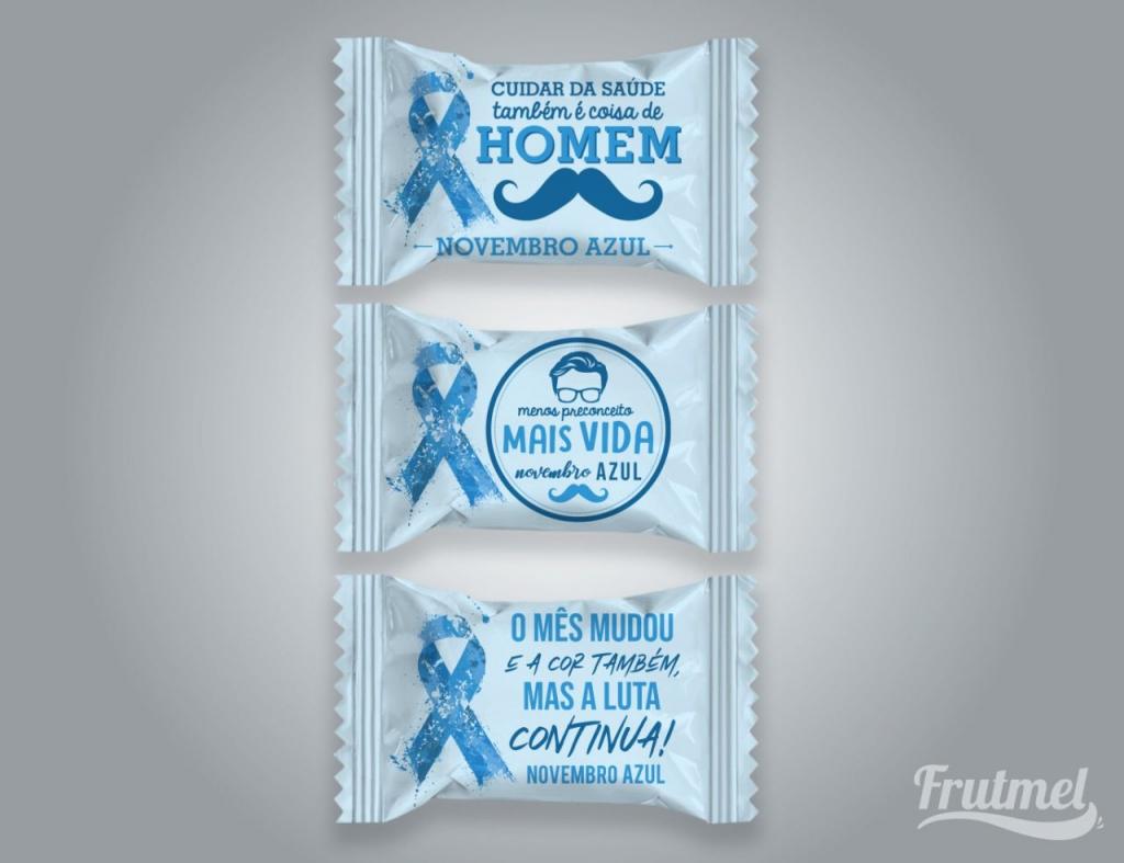 balas personalizadas Novembro Azul