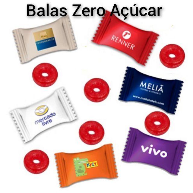 Balas zero açúcar personalizadas para empresa